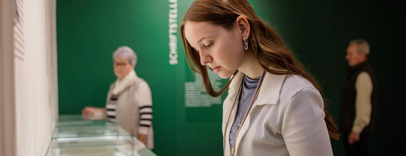 Dauerausstellung Kleist-Museum - Raum Schriftstellerleben