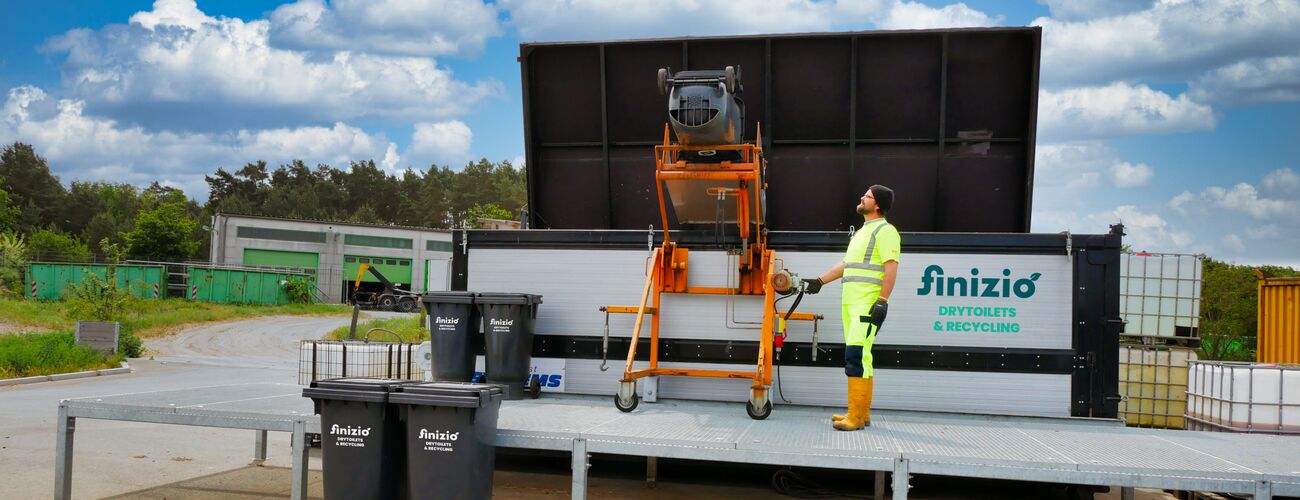 Recyclinganlage Hygienisierungscontainer