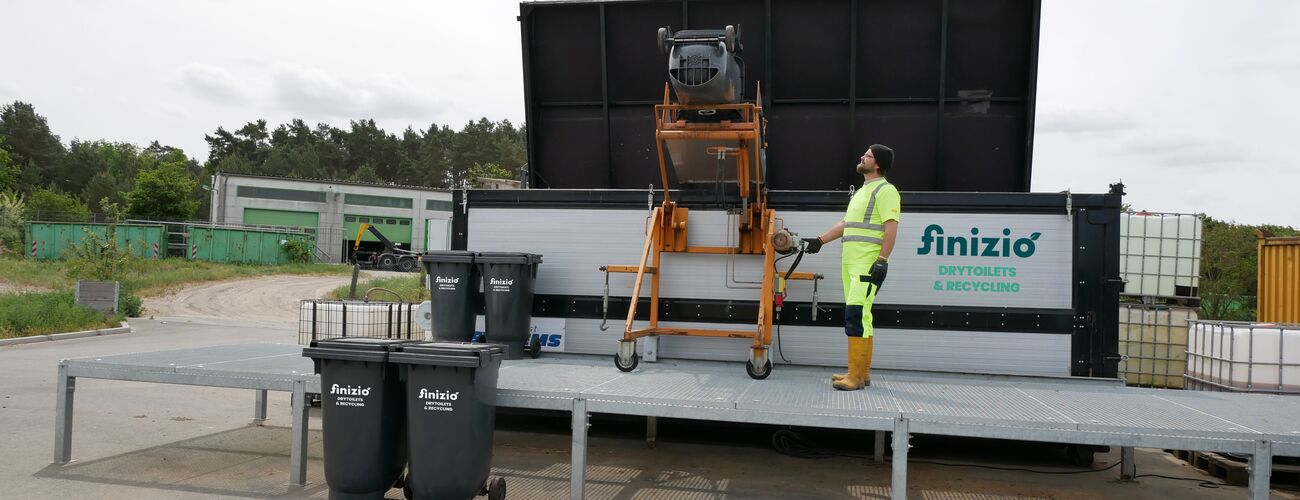 Recyclinganlage Hygienisierungscontainer